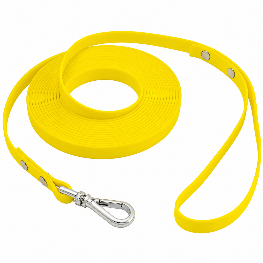 9m Waterproof Dog Training Lead - Yellow
