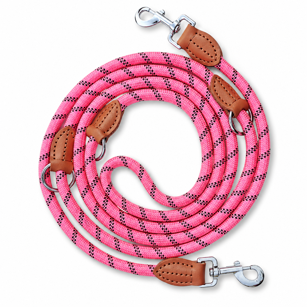 3m Multifunction Rope Dog Leash - Pink
