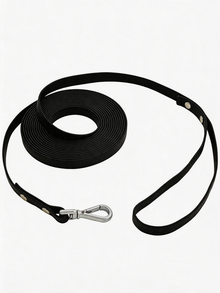 9m Waterproof Dog Training Lead - Black